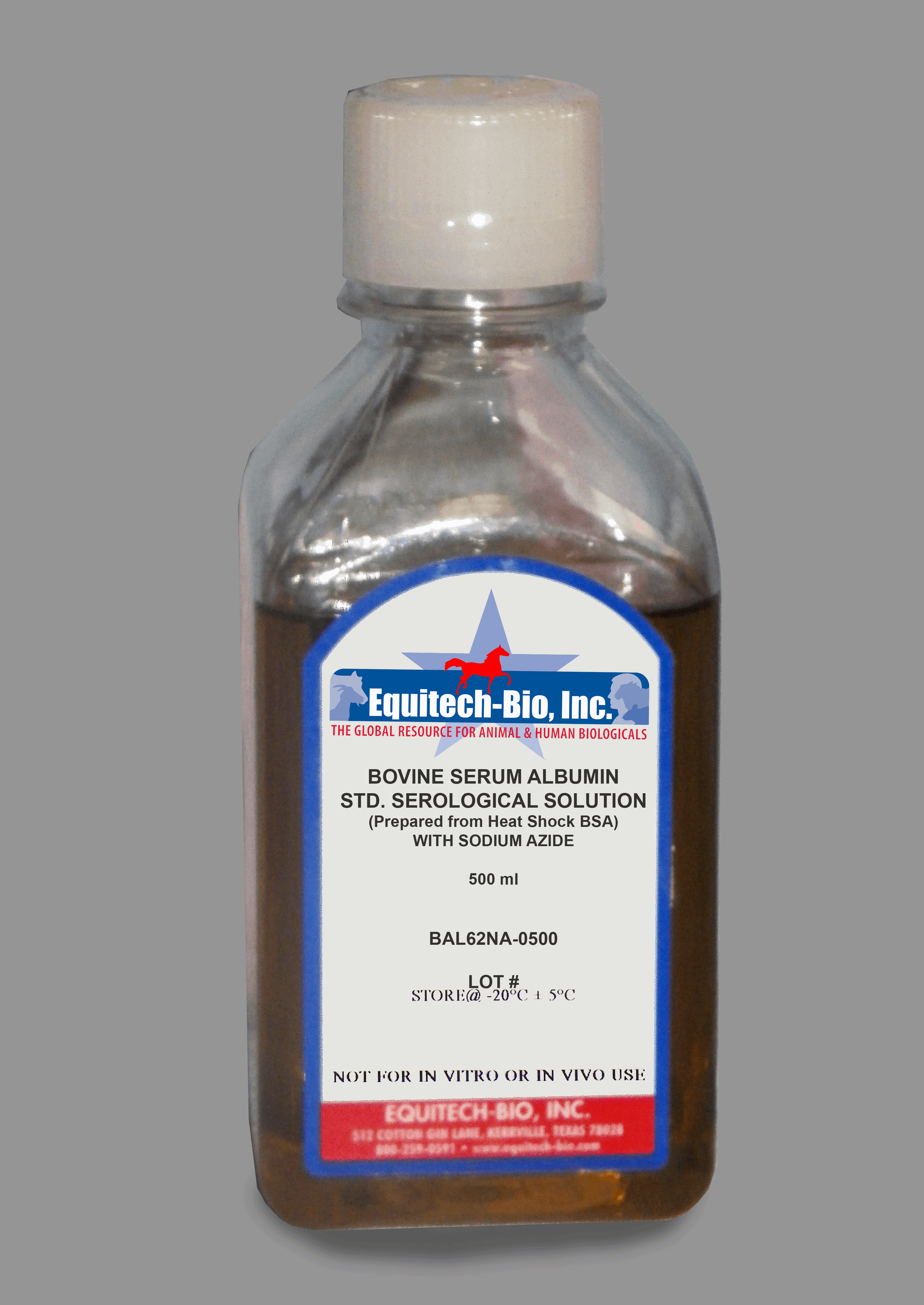 BAL62NA -- Heat shock 30% Bovine Serum Albumin Solution with NaCl and Azide